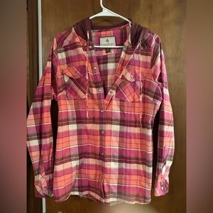 Legendary hooded flannel size medium